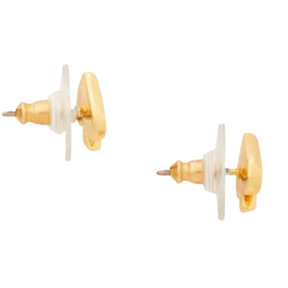 KATE SPADE • White Everyday Spade Enamel Earrings - Picture 3 of 4